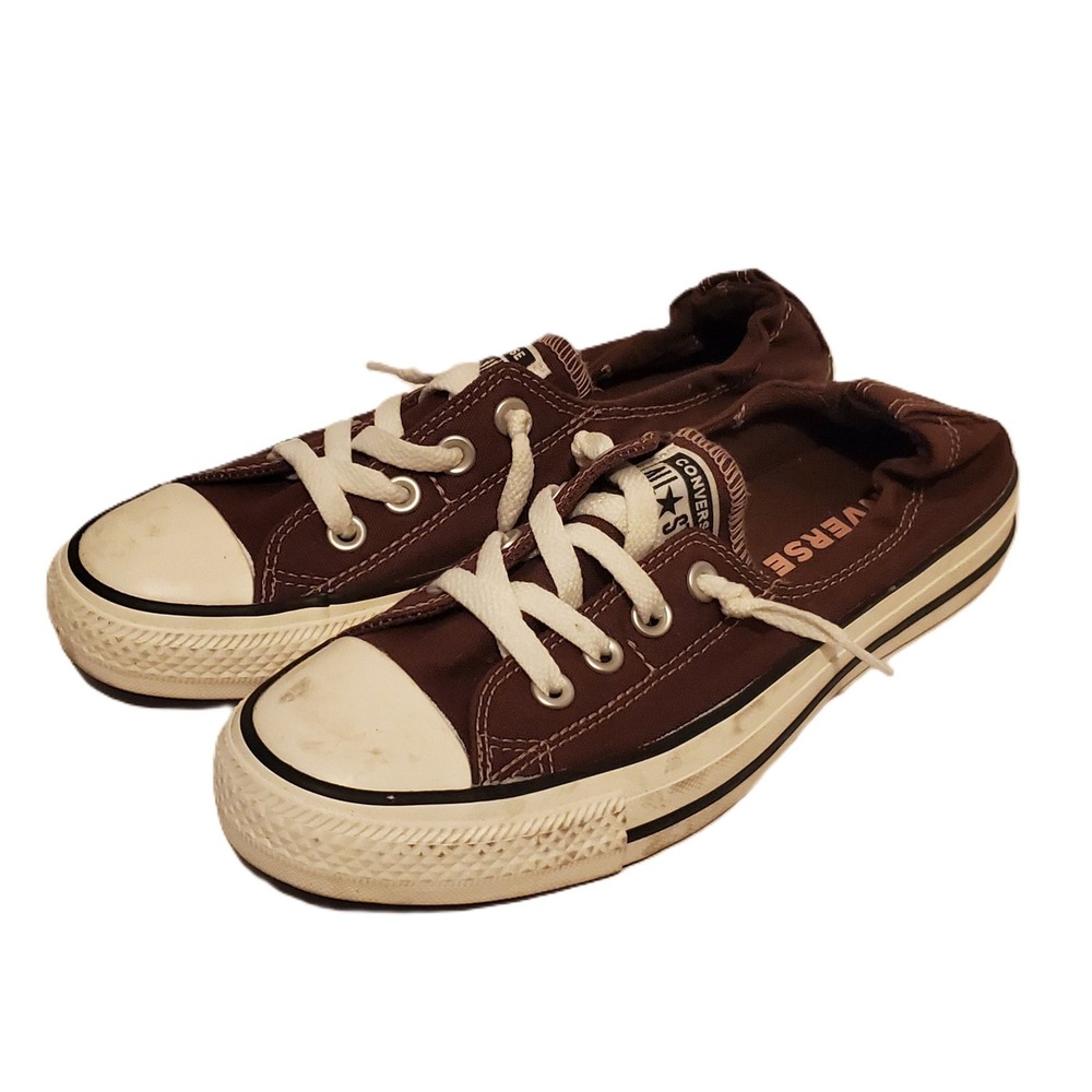 Converse Chuck Taylor All Star Shoreline Slip On Brown Sneakers Womens 7.5